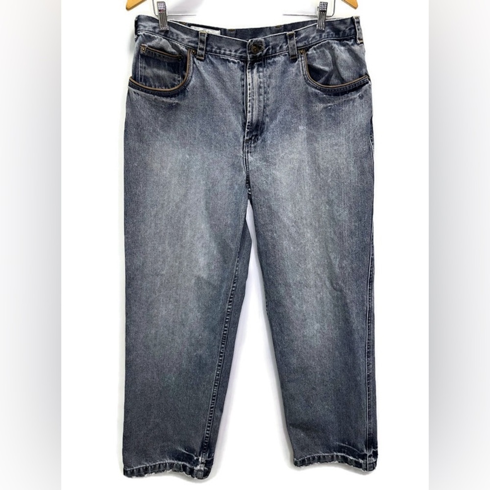 Orvis Men’s 5 Pockets Blue Jeans Size 36 x 30 Straight Leg Light Wash